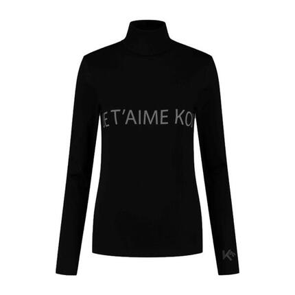 Chemise thermique femme Je T'aime Kou Noir