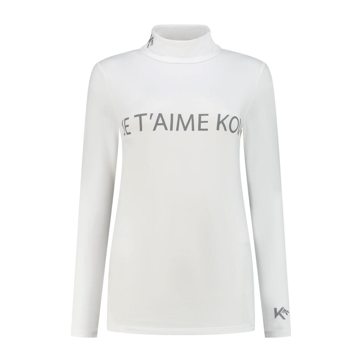 Kou Sportswear - Chemise Thermique Femme Je T'Aime Kou Blanc - Sous Pull - Blanc - Decathlon