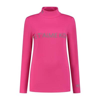 Thermoshirt dames je t'aime kou roze