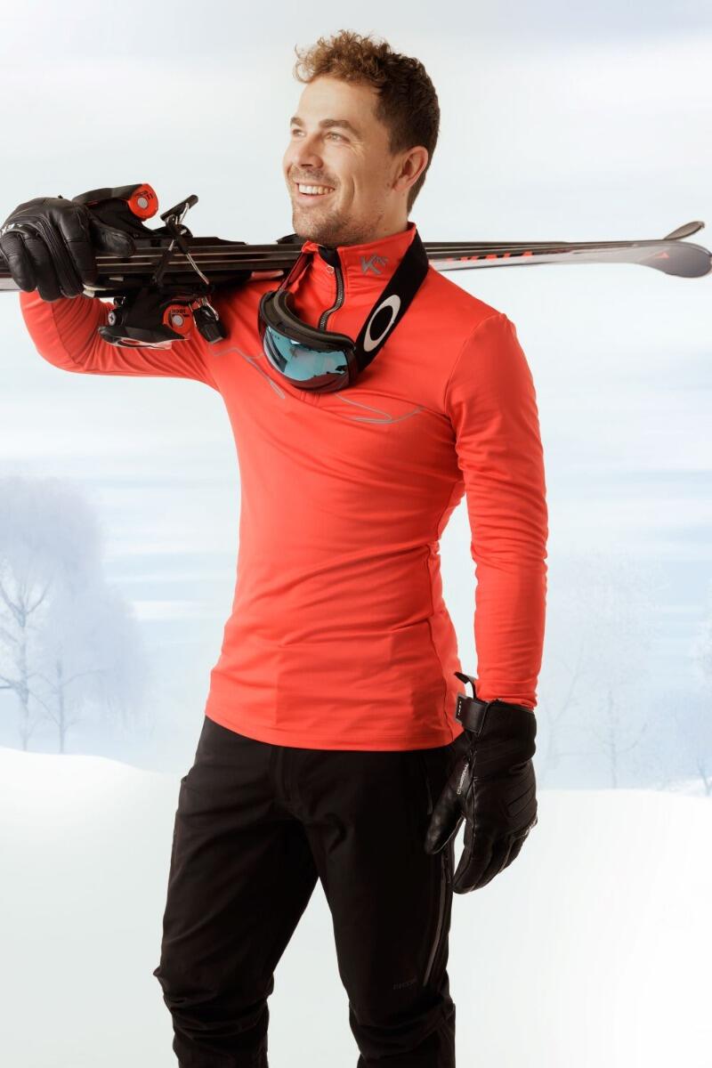 Pull de ski homme Mountain rouge KOU SPORTSWEAR Decathlon