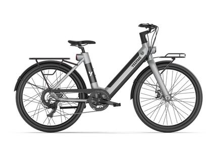 Vélo électrique YEEP.ME DAY PLUS Carrier 2 GRIS - PB AV+AR 26’’ 60km 7 vit