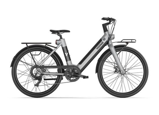 Vélo électrique YEEP.ME DAY PLUS Carrier 2 GRIS - PB AV+AR 26’’ 60km 7 vit
