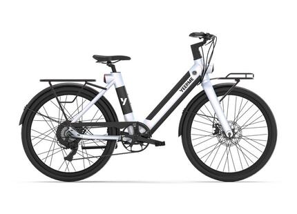 Vélo électrique YEEP.ME DAY PLUS Carrier 2 GRIS - PB AV+AR 26’’ 60km 7 vit