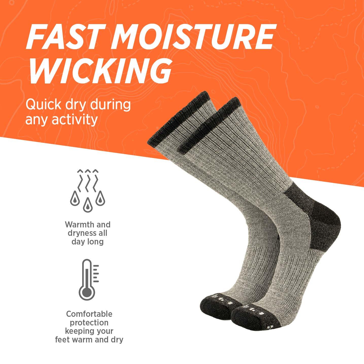 Alpaca Merino Hiking Socks: CORDILLERA Padded Trekking Thermal Socks Unisex. 6/7
