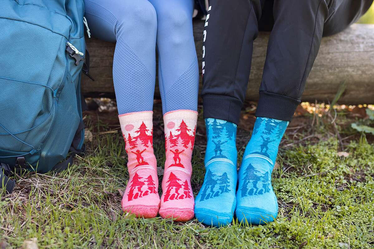 Chaussettes de randonnée en laine mérinos 3/5