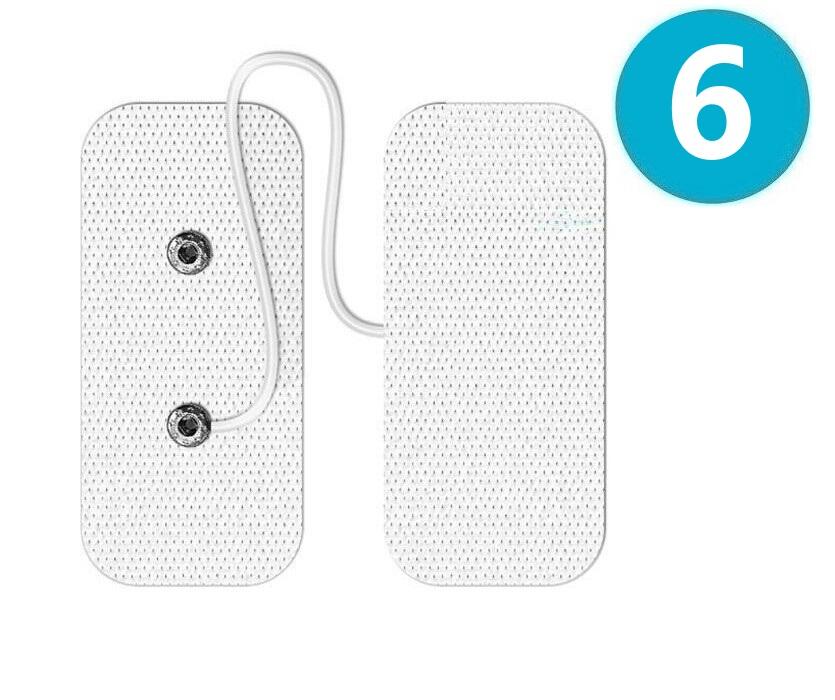 SPORT-ELEC 6 Eléctrodos adesivos Sport-Elec 100 X 50 mm fio ligado com gel