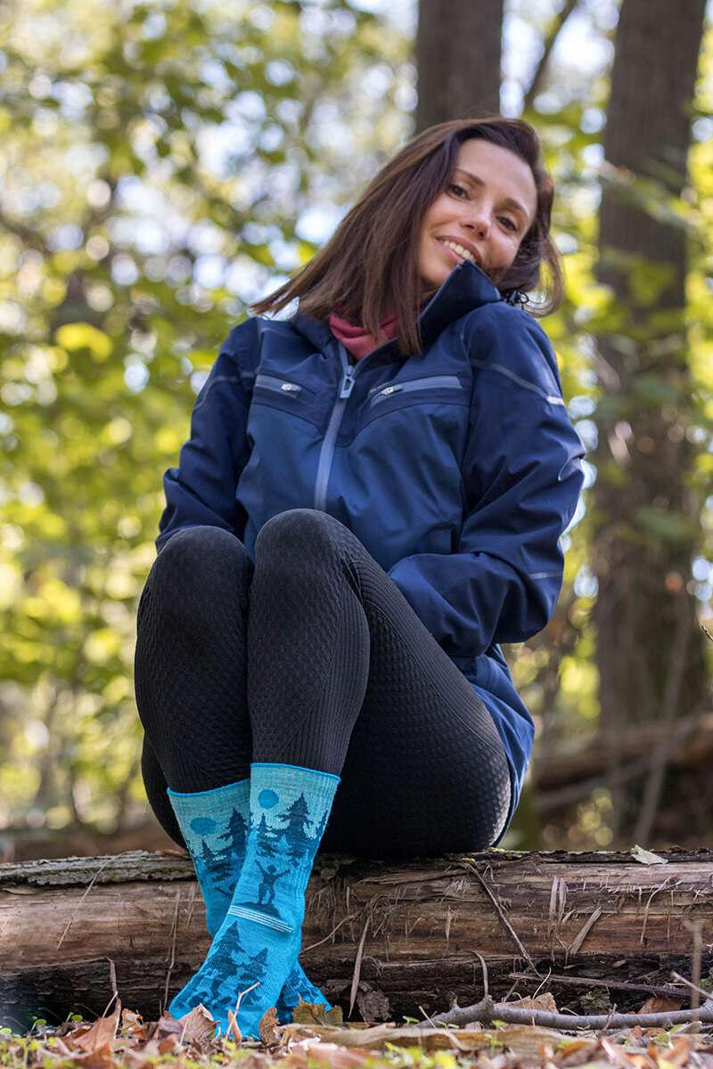 Chaussettes de randonnée en laine mérinos 2/5