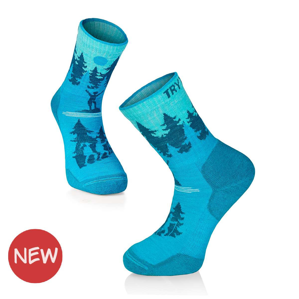 Chaussettes de randonnée en laine mérinos 5/5