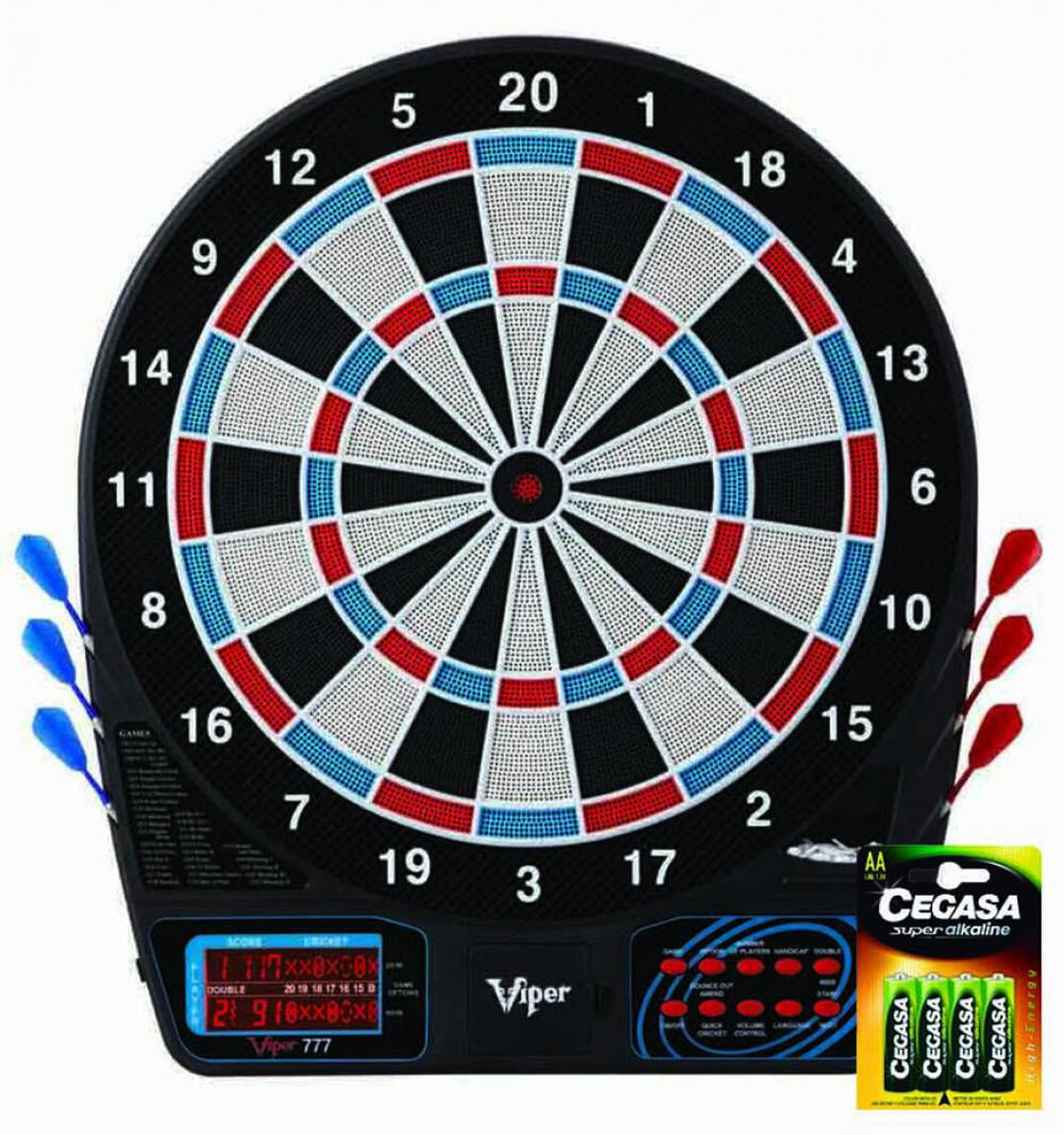 MANUEL GIL Pack Diana Electrónica 777 Viper Electronic Dartboard + Pilas