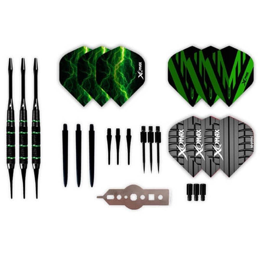 XQMAX darts nyíl szett steel-soft (16-21gr + kiegészítők) 2/6