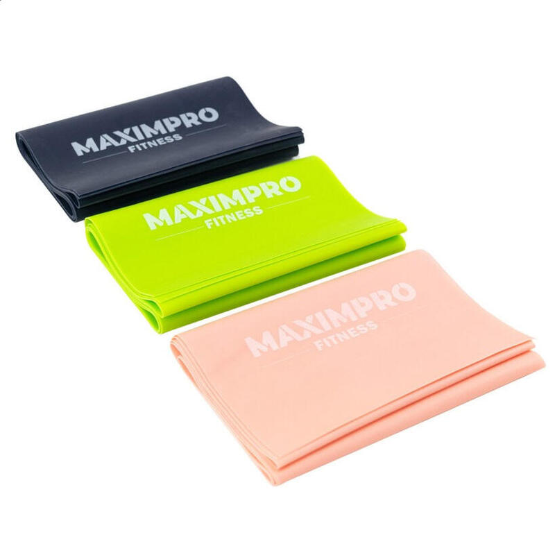 Oliver Tex-O Lot De 3 Bandes De Résistance Tissées – 10/15/20 Kg – Élastiques Fitness Doux Pour La Peau