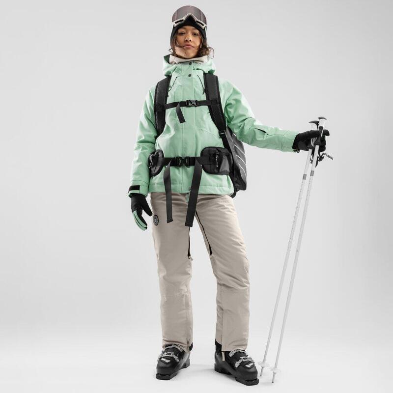 Casaco de snowboard para mulher Desportos de inverno W4-W Couloir Siroko Verde
