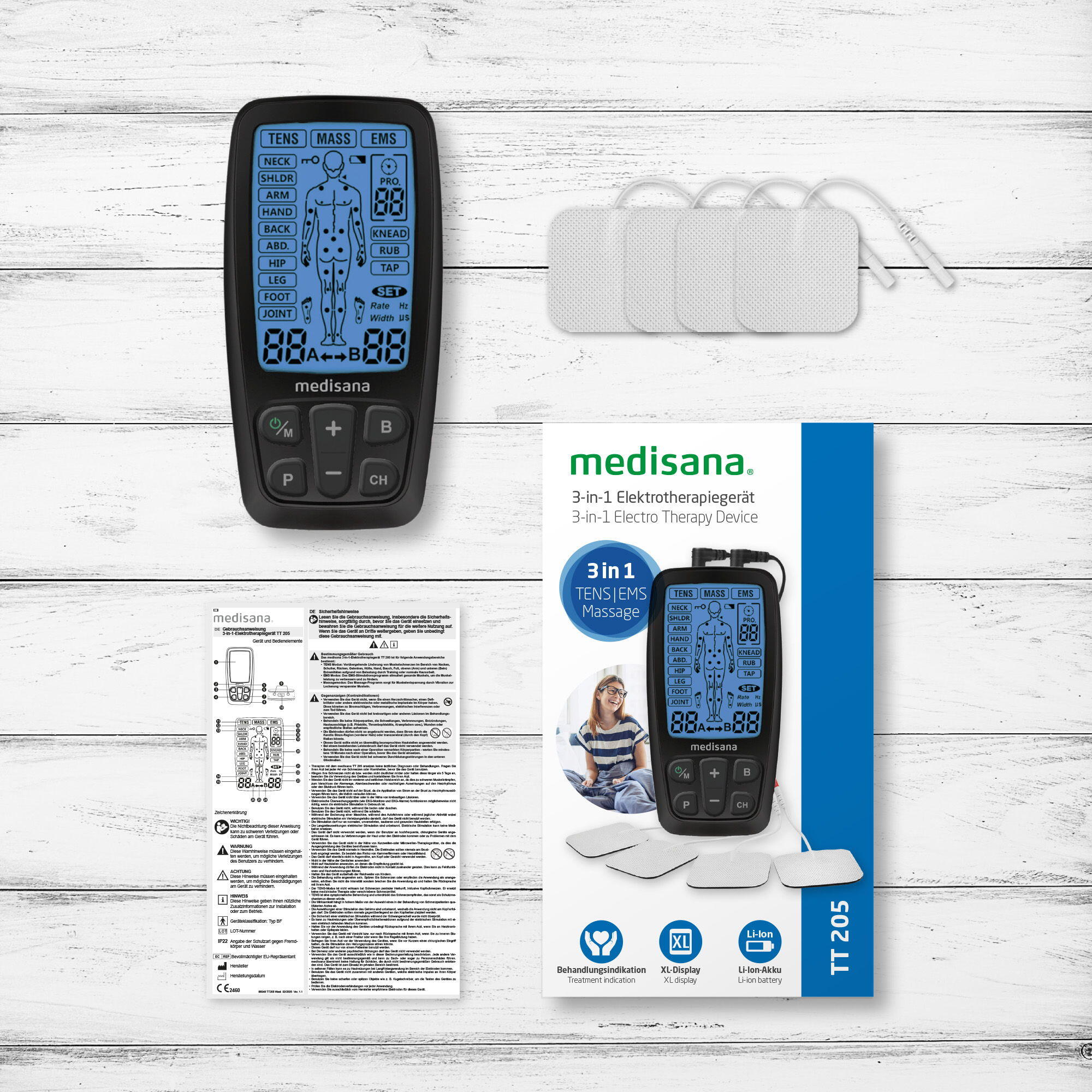 medisana TT 205 3 en 1 Électrothérapie 7/7