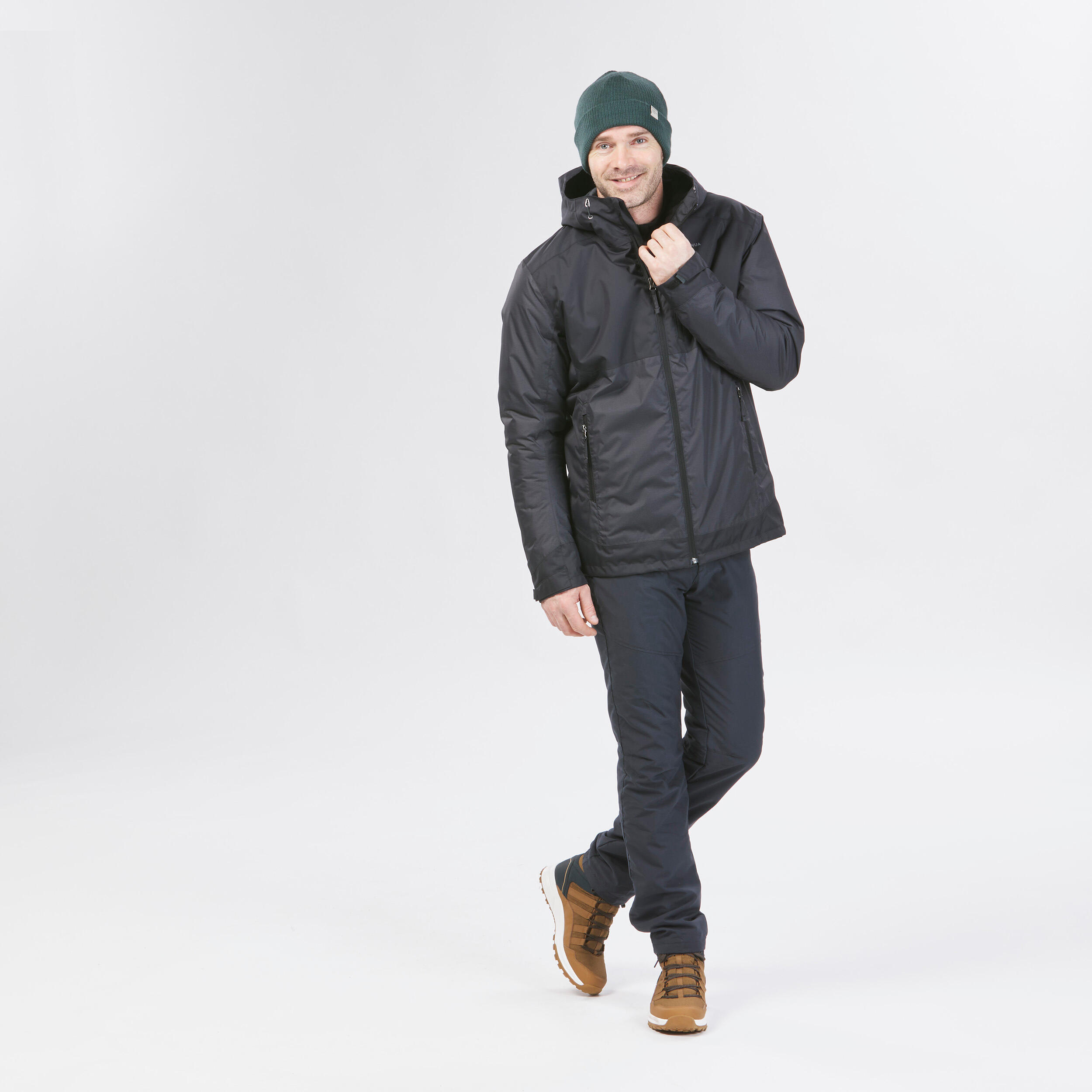 Segunda Vida - Casaco de caminhada -10°C impermeável homem, NH500 preto - Bom 2/5