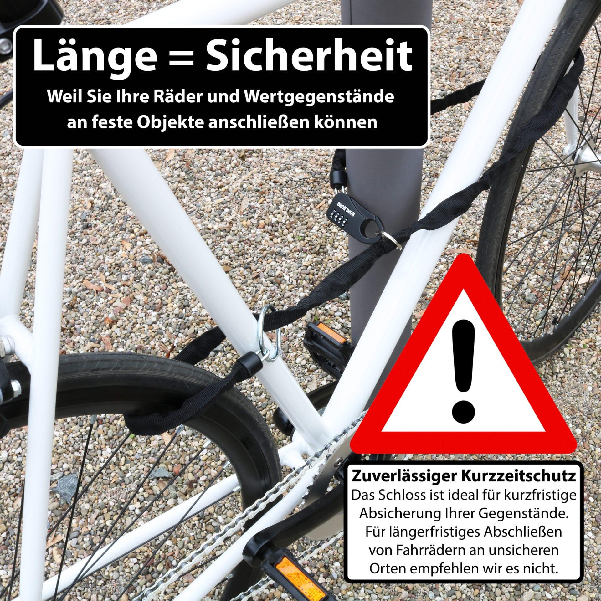 Zahlenschloss mit robuster Sicherheit aus 129cm Kette & Zahlenkombination |  Decathlon