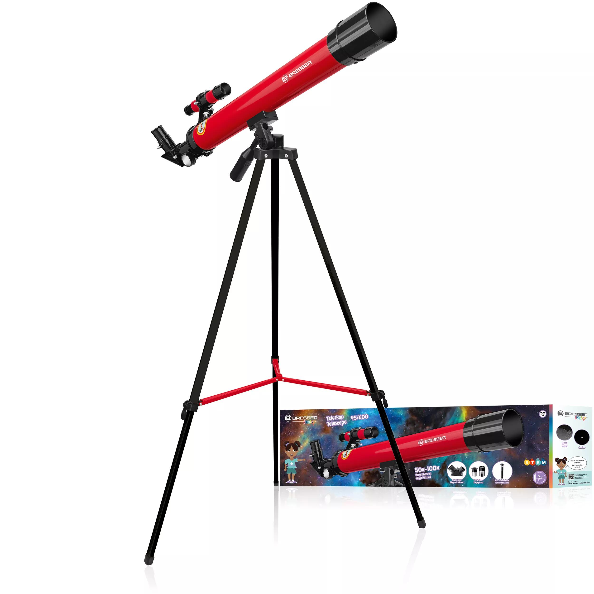 BRESSER Telescope Bresser Junior 45/600 AZ Red
