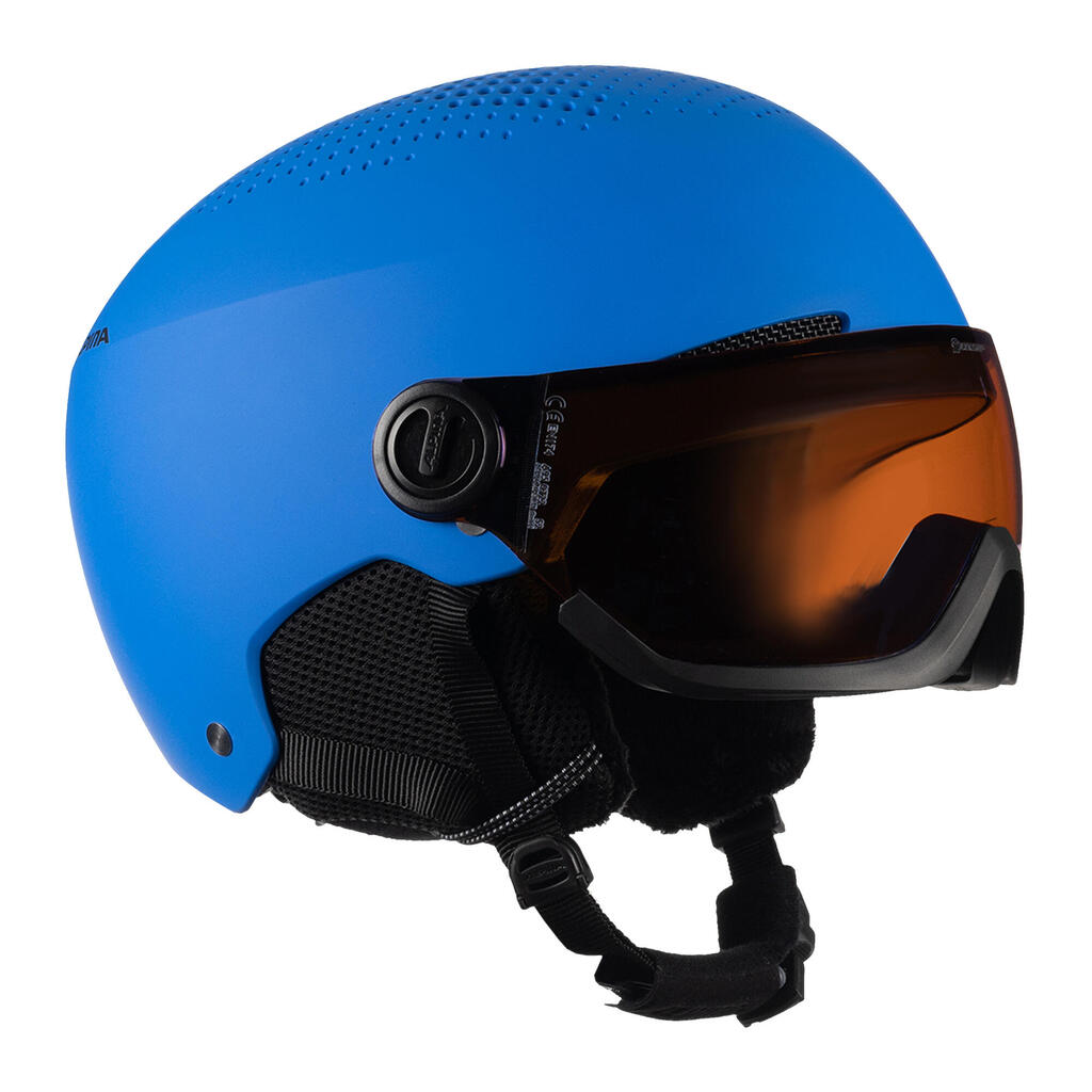 Ski Helmet Ski Alpina Zupo Visor Q Lite Blue