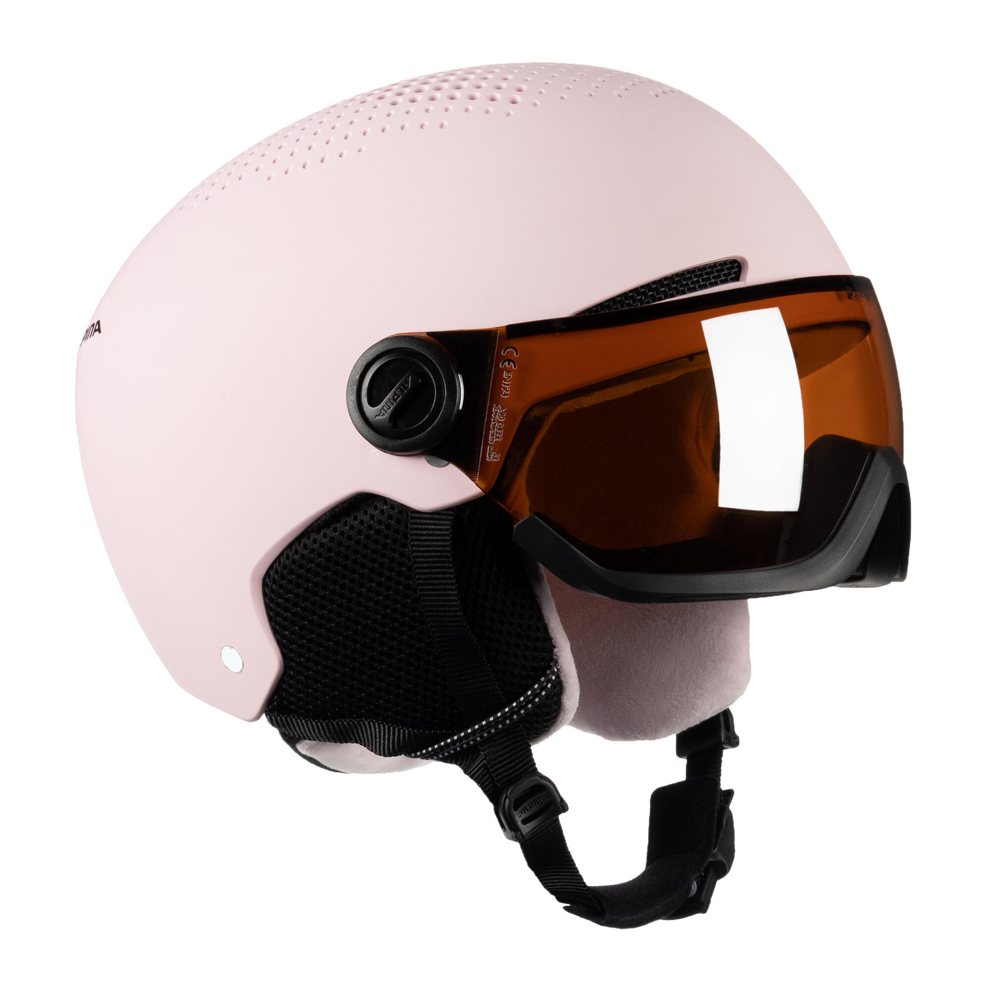 Capacete de esqui para crianças alpina zupo visor q-lite