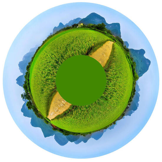 Effektrad Chinesische Landschaft Gesundheitssport Unisex