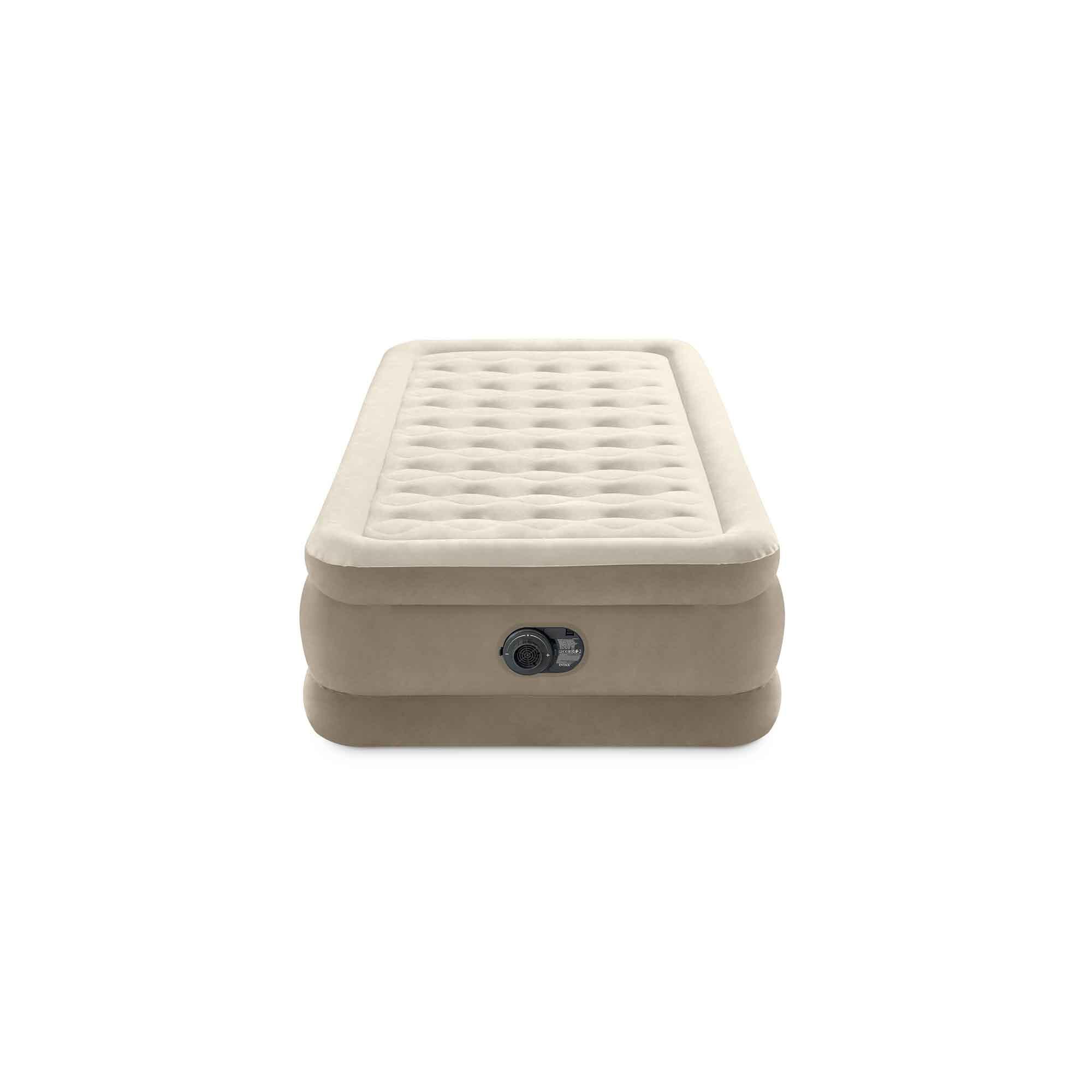Intex - Matelas Gonflable Ultra Plush 1 Place - Matelas Autogonflant - Beige - Adulte - Decathlon