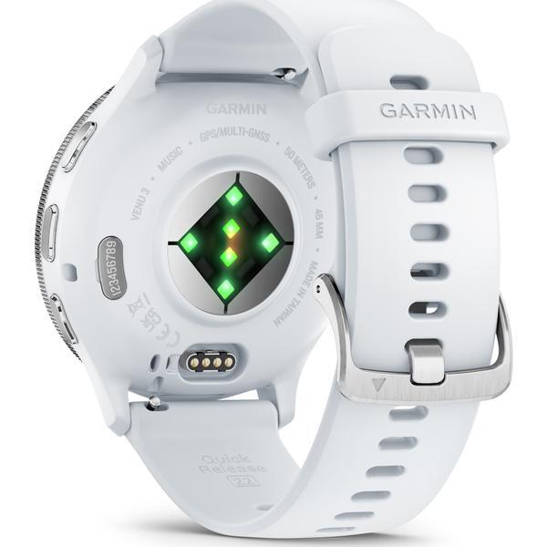 Ceas activity outdoor tracker Garmin Venu 3, GPS, Wi-Fi, curea silicon, 45mm