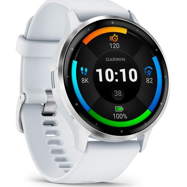 Ceas activity outdoor tracker Garmin Venu 3, GPS, Wi-Fi, curea silicon, 45mm