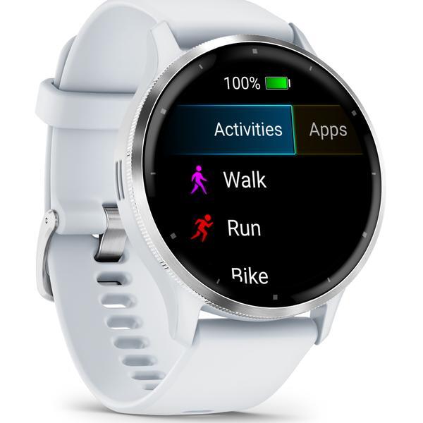 Ceas activity outdoor tracker Garmin Venu 3, GPS, Wi-Fi, curea silicon, 45mm
