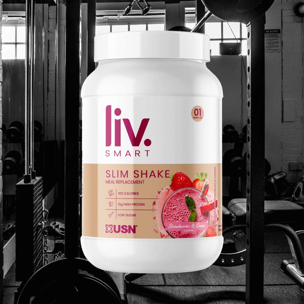 USN Liv.Smart Slim Shake (550g) Strawberry - Protéines - Substitut de repas 2/3
