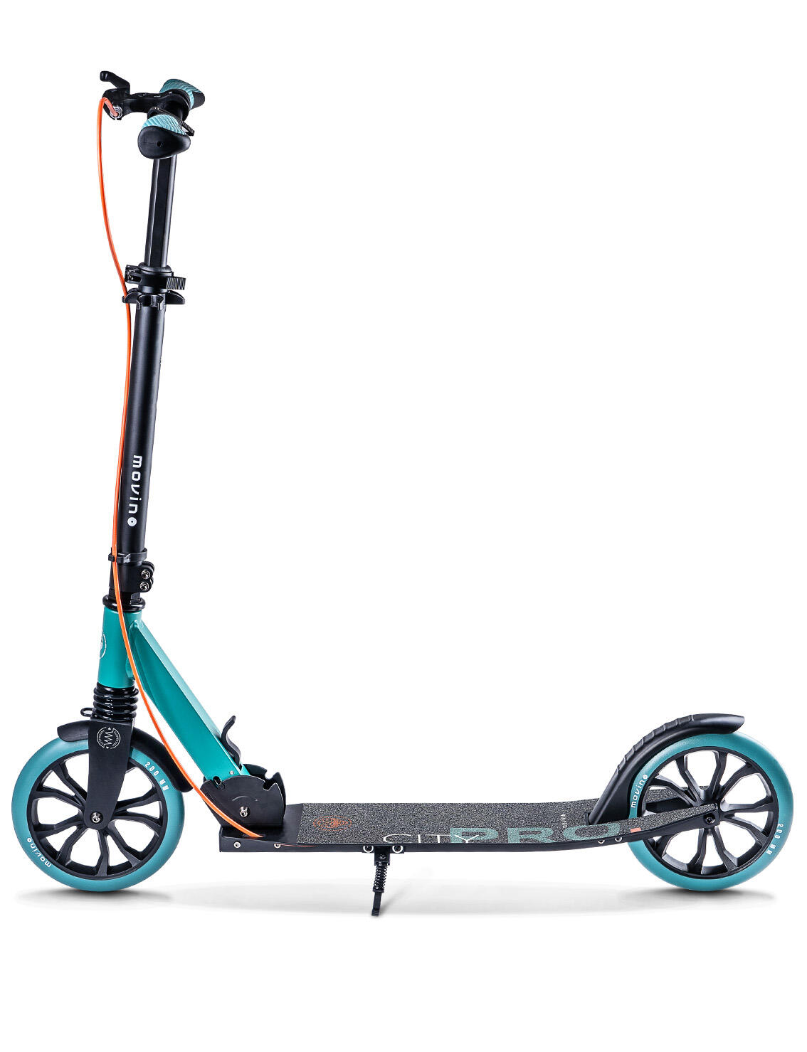 Movino City Pro scooter urbano verde para niños, jóvenes y adultos 3/7