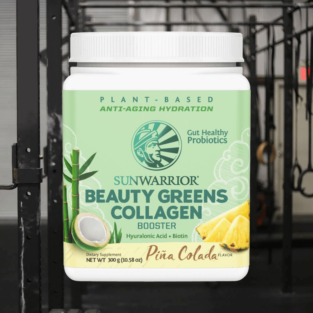 Sunwarrior Beauty Greens Collagen Booster (300g) Piña Colada 2/3