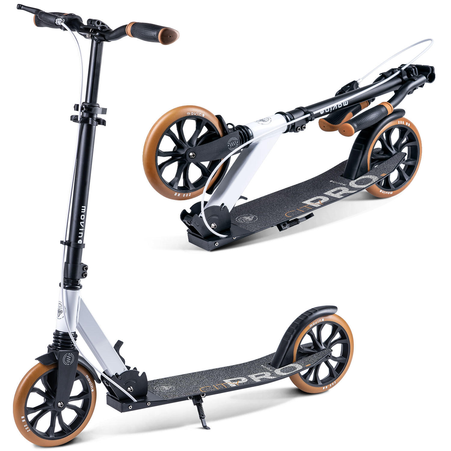 Movino - Trottinette Urbaine Pour Enfants, Adolescents Et Adultes Movino City Pro - Trottinette - Blanc - Taille Unique - Decathlon