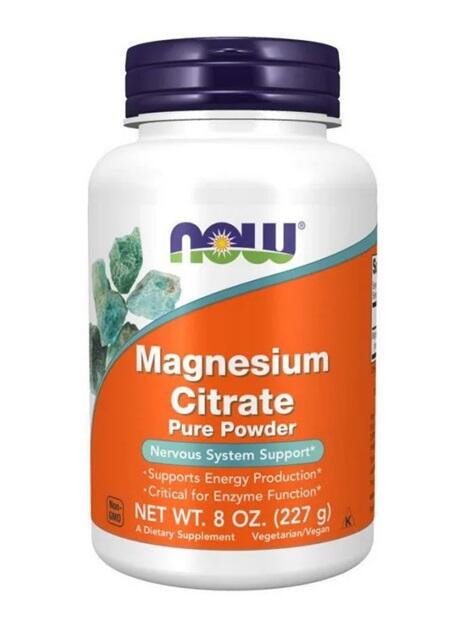 NOW Now Foods Magnesium Citrate Pure Powder (227g) Unflavoured
