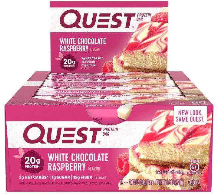 Barres protéinées - Quest Bar - Muffin aux Myrtilles Boite de 12 5/7