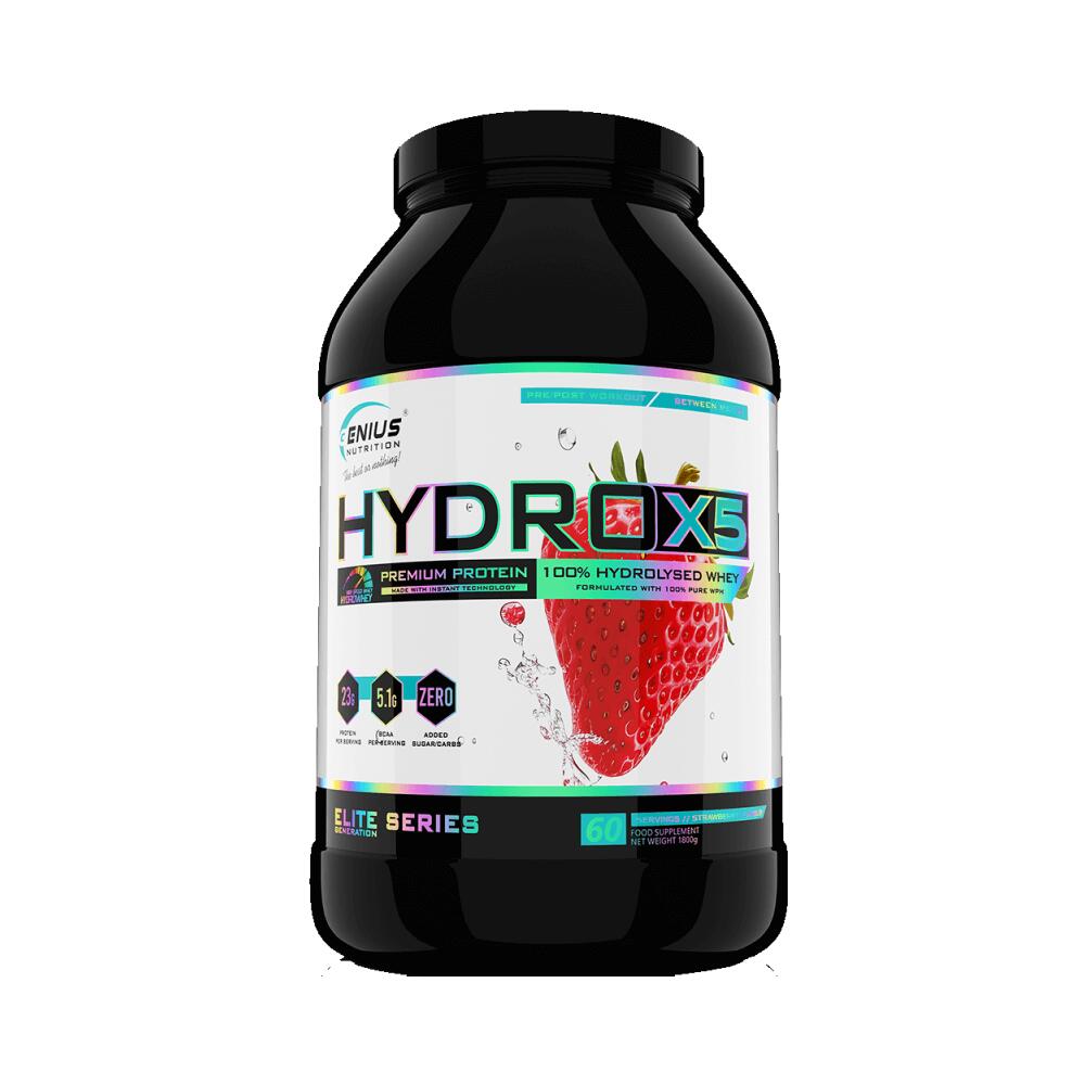 GENIUS NUTRITION Genius Nutrition Hydro-X5 (1800g) Strawberry - Eiwitten