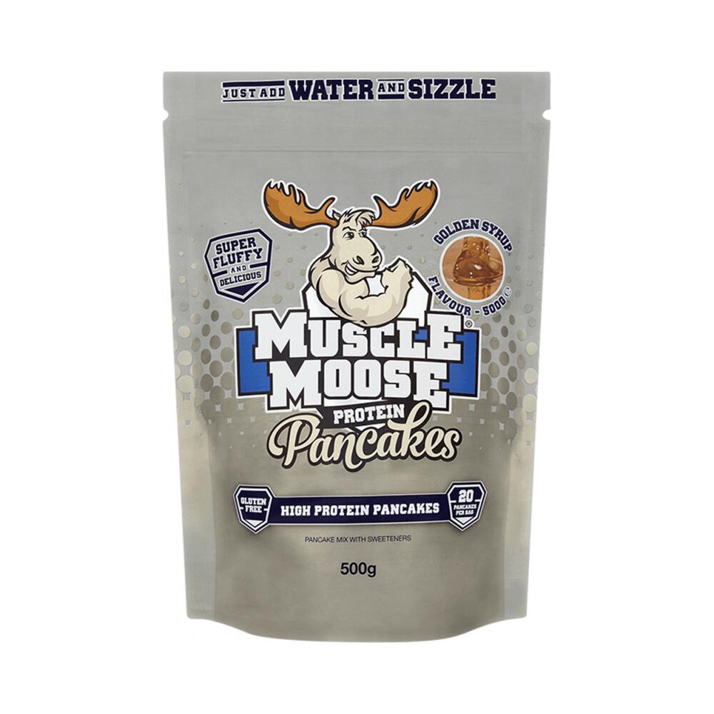 Muscle Moose - Muscle Moose Protein Pancakes (500g) Golden Syrup - Aliments Fonctionnels - Barre Protéinée - Decathlon