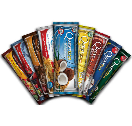 Barres protéinées - Quest Bar - Morceaux de Chocolat à la Menthe Boite de 12 7/7