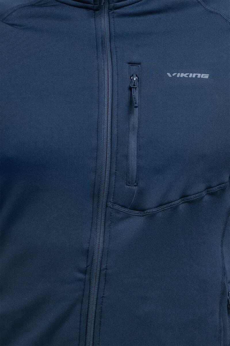 Felpa da trekking uomo Viking Jukon blu navy M 5/6