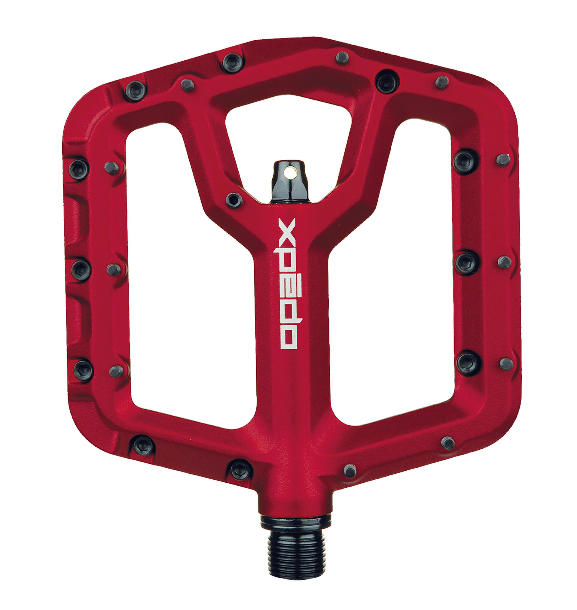 Pedale MTB/piattaforma TRIDENT, rosso, 9/16 1/6