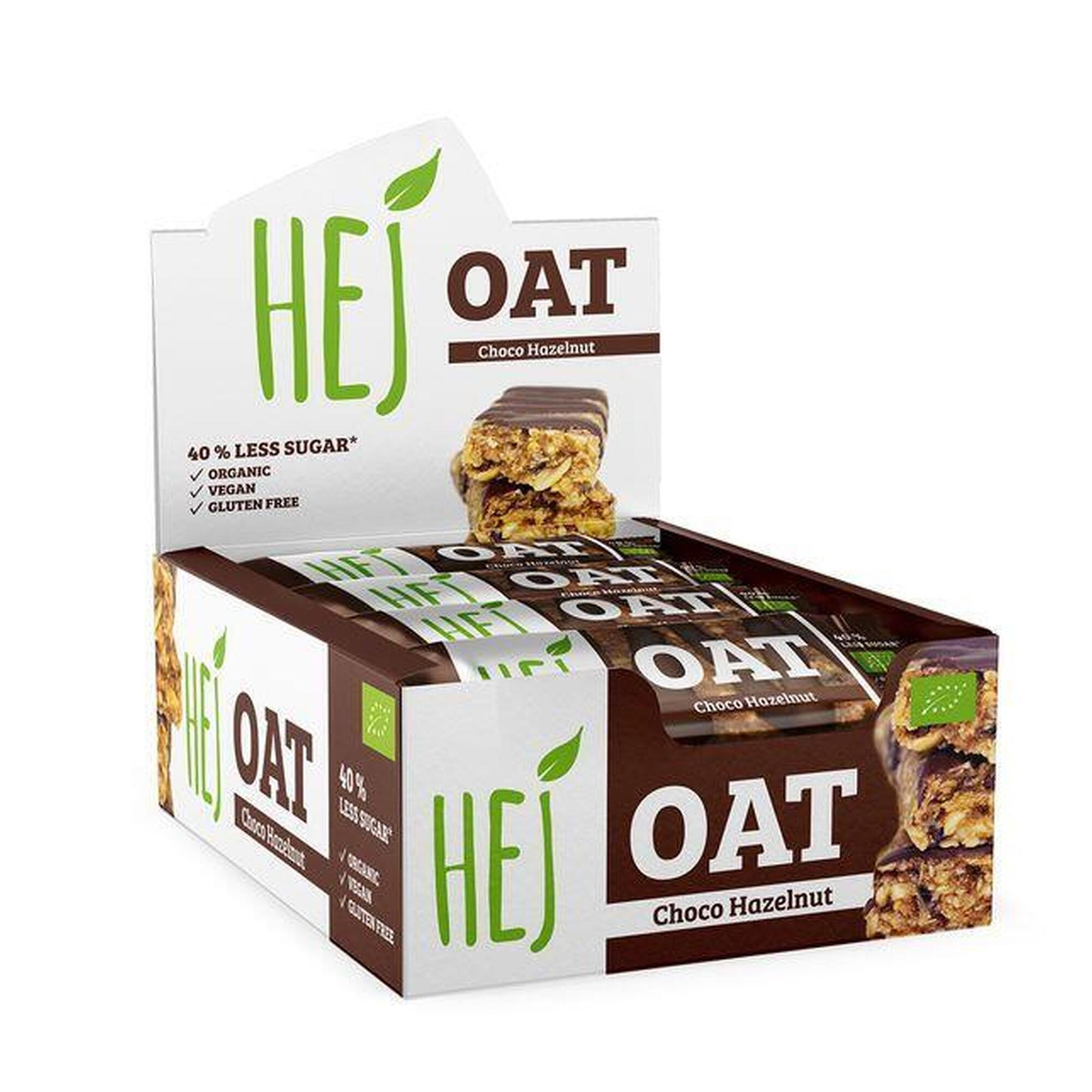 HEJ Natural HEJ Oat Bar Organic (12x45g) Chocolate Hazelnut - Barres