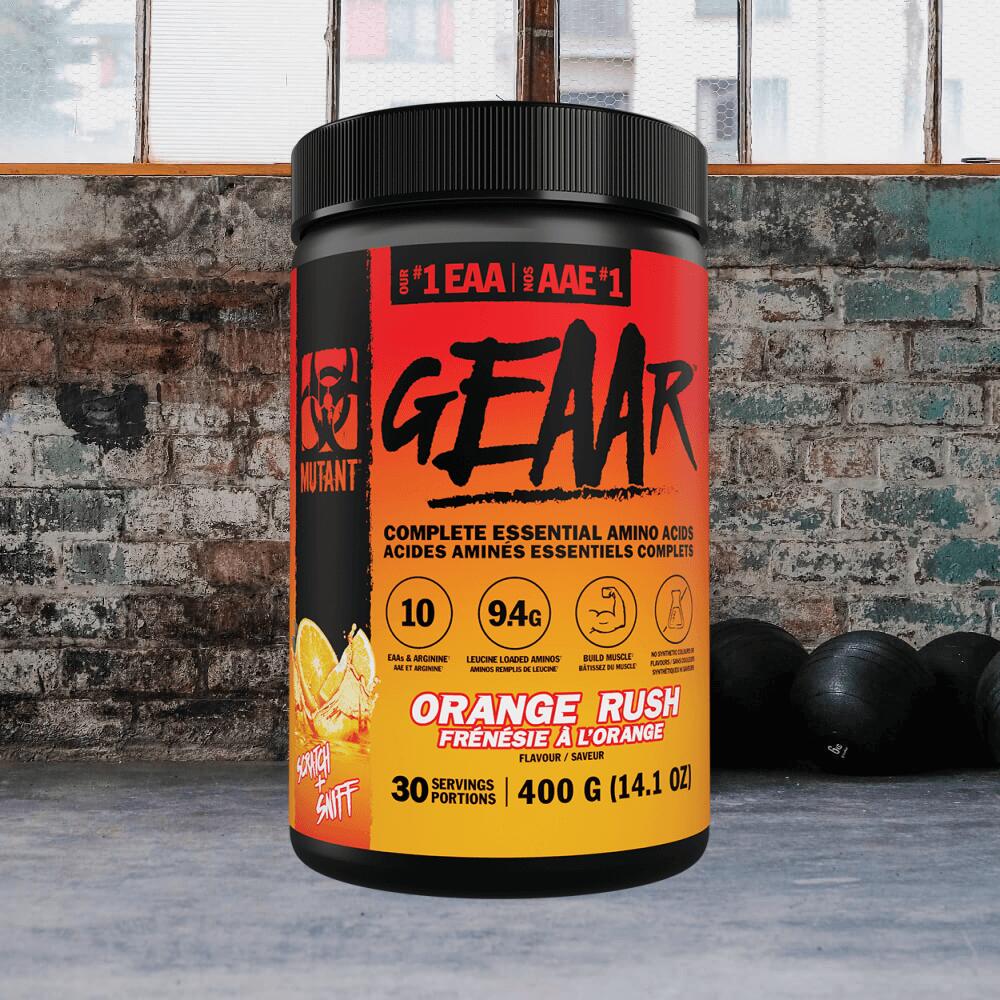 Mutant Mutant Geaar (30 serv) Orange Rush - Aminoacidi - EAA 2/3