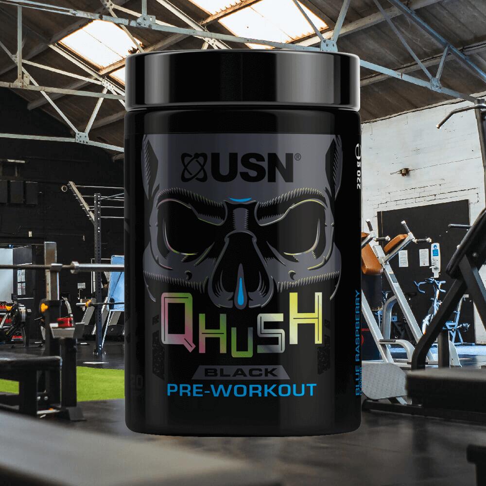 USN QHUSH Pre-Workout (20 serv) Blue Raspberry - Pre-Workout 2/3
