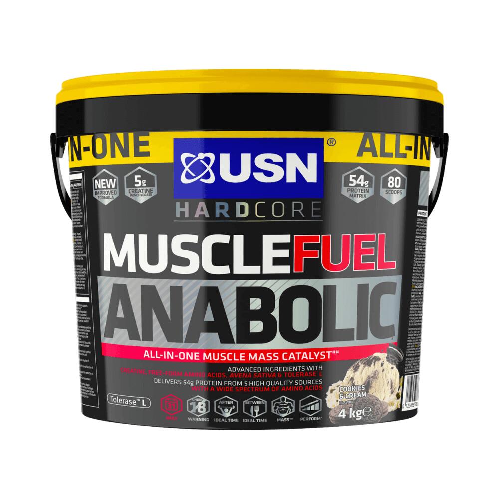 USN USN Muscle Fuel Anabolic (4000g) Cookies & Cream - Aumento di peso