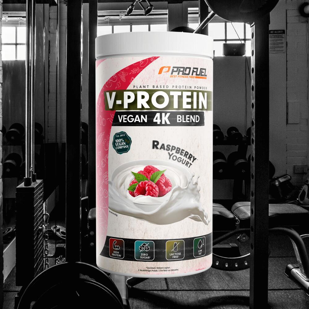 ProFuel V-Protein 4K Blend (750g) Raspberry Yoghurt - Protéines 2/4