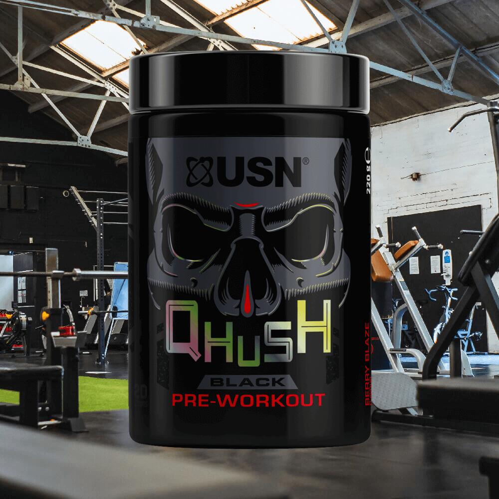 USN QHUSH Pre-Workout (20 serv) Frosted Lemon - Pre-Workout 2/3