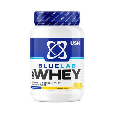 Usn blue lab whey (908g) banana - eiwitten - wei-eiwit mix