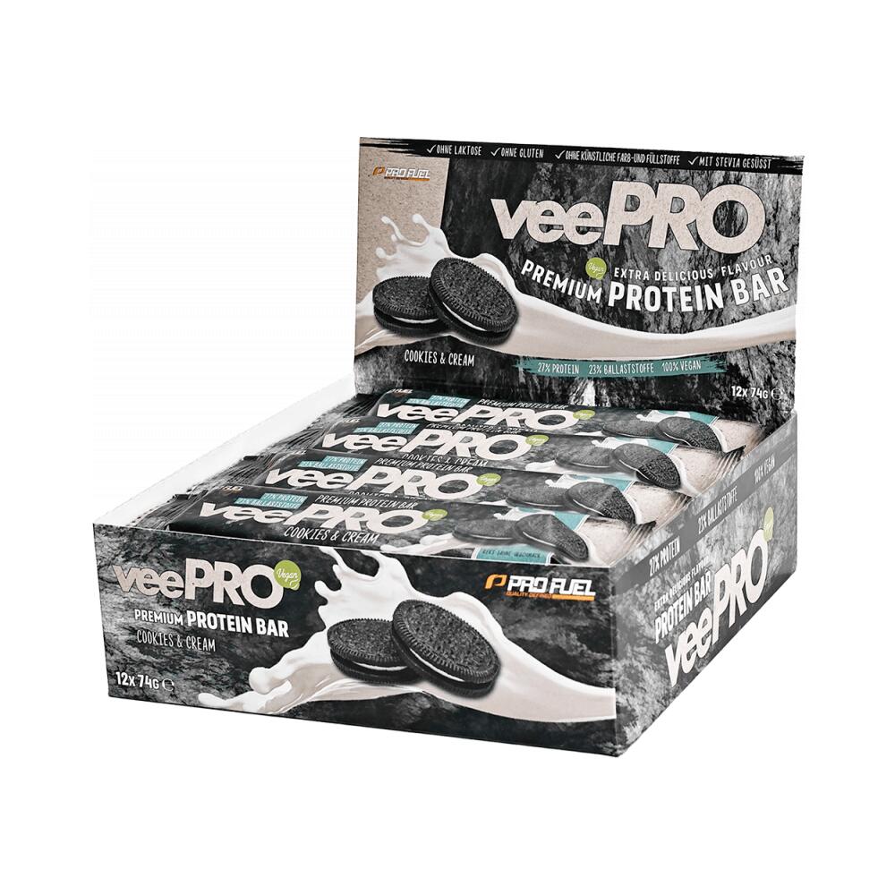 PROFUEL ProFuel veePro Bar (12x74g) Cookies & Cream - Repen - Eiwit Repen