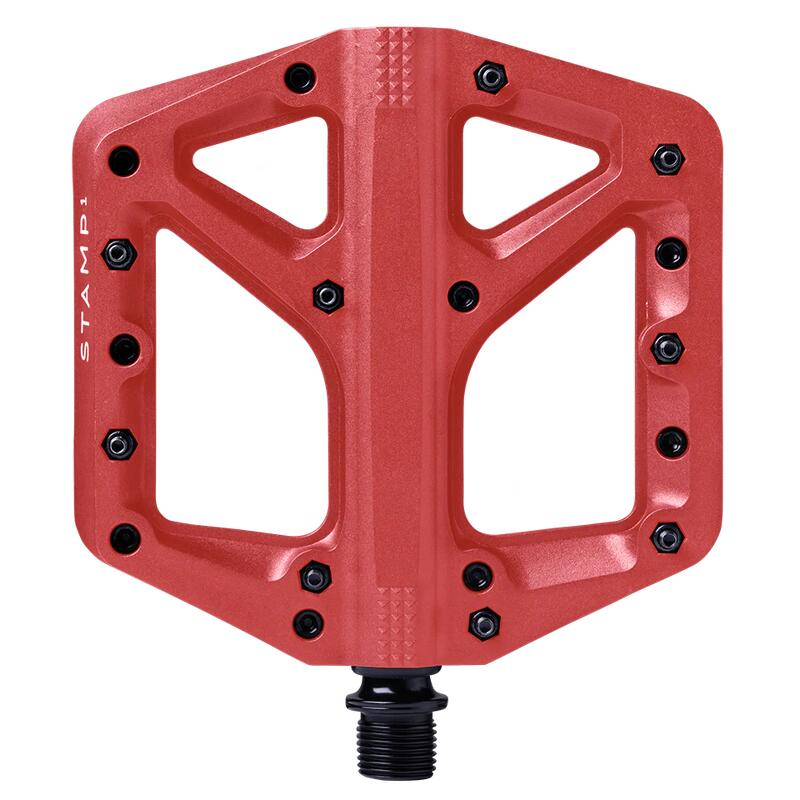 CRANKBROTHERS Pédale plateforme MTB Stamp 1 Gen 2 Large, rouge