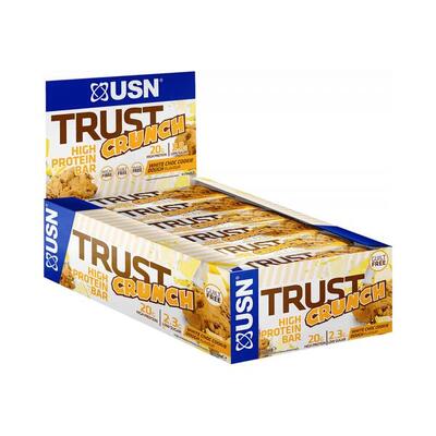 USN Trust Crunch Bars (12x60g) White Chocolate Cookie Dough - Barre