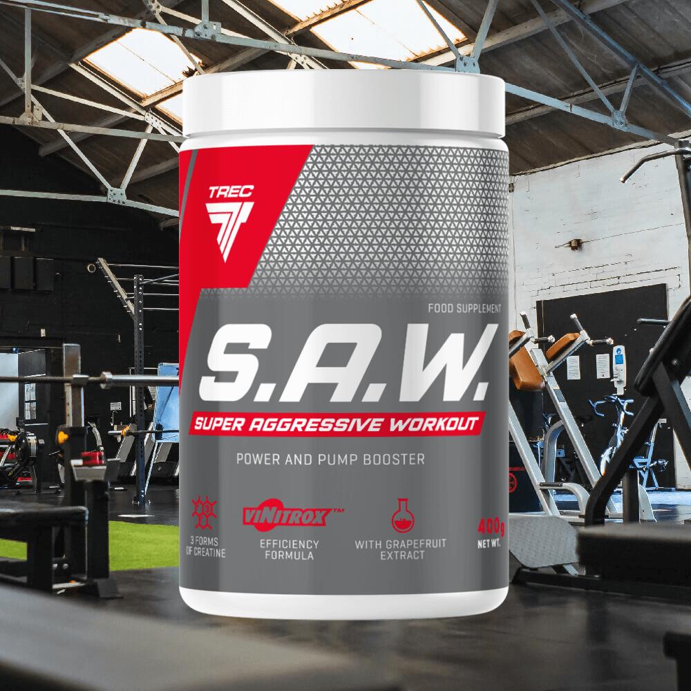 Trec Nutrition S.A.W. (400g) Cherry Grapefruit - Pre-Workout 2/4