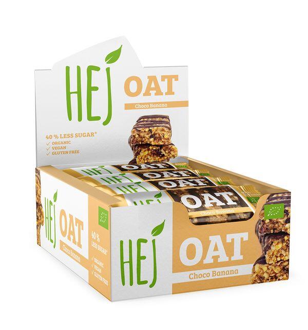 HEJ HEJ Natural HEJ Oat Bar Organic (12x45g) Chocolate Banana - Barre